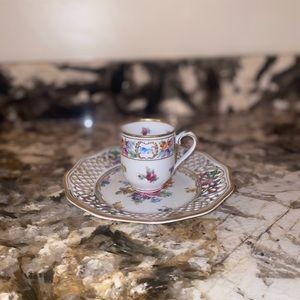 Dresden Teacup & Saucer Set